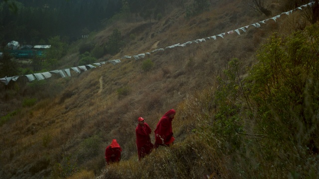 Video Reference: mountainous landforms, wilderness, mountain, hill, geological phenomenon, ridge, highland, tree, path, terrain, Person