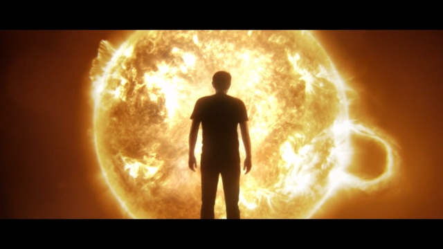 Video Reference: sky, light, flame, heat, backlighting, darkness, atmosphere, sunlight, computer wallpaper, sun, Person