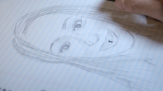 Video Reference: Face, Drawing, Sketch, Head, Eye, Nose, Portrait, Illustration, Artwork, Figure drawing