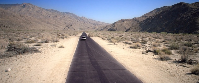 Video Reference: Road, Wadi, Thoroughfare, Infrastructure, Ecoregion, Landscape, Valley, Line, Road surface, Dirt road