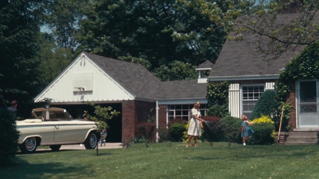 Video Reference: Property, House, Home, Vehicle, Roof, Car, Motor vehicle, Real estate, Yard, Building