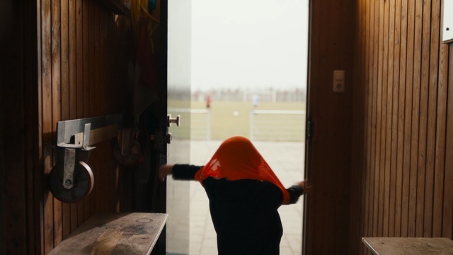 Video Reference: Red, Room, Window, Interior design, Textile, Wood, Furniture, Door, House