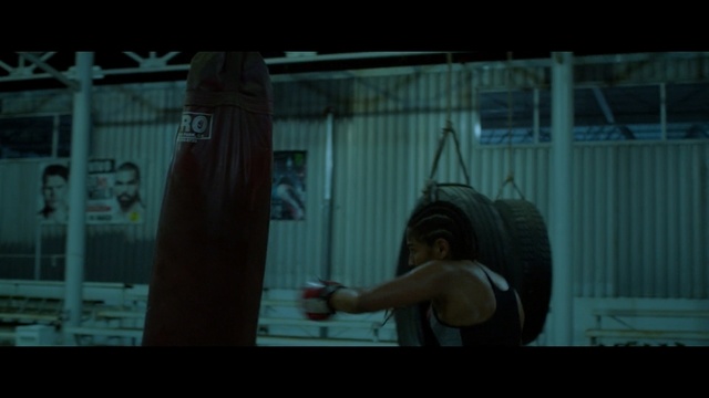 Video Reference: blue, darkness, mode of transport, screenshot, snapshot, muscle, scene, arm, film, midnight, Person