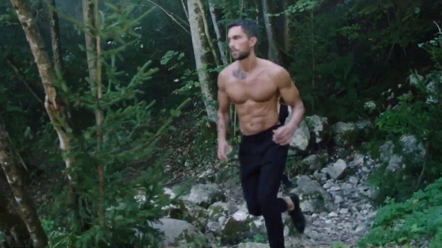 Video Reference: Jungle, Barechested, Natural environment, Forest, Muscle, Old-growth forest, Rainforest, Male, Wilderness, Adventure, Outdoor, Man, Person, Standing, Wood, Holding, Walking, Front, Tree, Young, Area, Green, Frisbee, Woman, Hill, Bear, Riding, Playing, Shirtless, Guy, Clothing, Shorts, Nude, Body, Hiking, Wooded, Plant