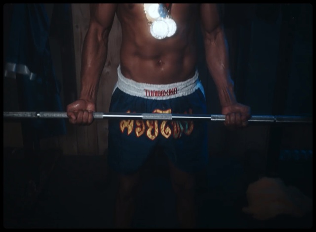 Video Reference: man, barechestedness, muscle, boxing ring, darkness, male, wrestler, chest, pradal serey, arm