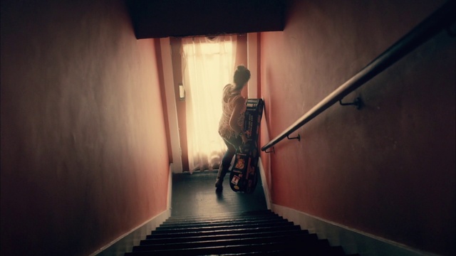 Video Reference: Light, Shadow, Vehicle, Room, Bicycle, Architecture, Photography, Sunlight, Stairs, Floor