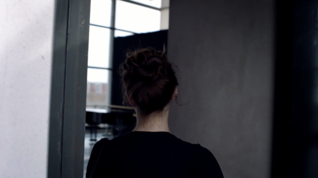 Video Reference: hair, hairstyle, shoulder, girl, window, neck, long hair, back