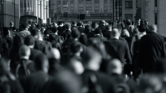 Video Reference: crowd, people, black, black and white, infrastructure, street, urban area, photography, monochrome photography, pedestrian, Person