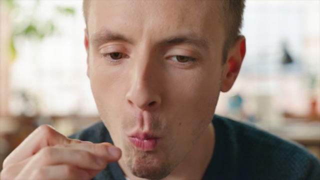 Video Reference: Face, Nose, Lip, Cheek, Eyebrow, Chin, Skin, Forehead, Jaw, Male, Person