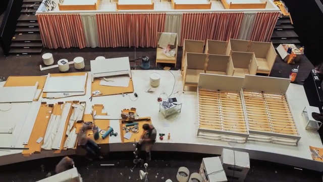 Video Reference: Scale model, Room, Architecture, Interior design, Wood, Flooring, Furniture, Building