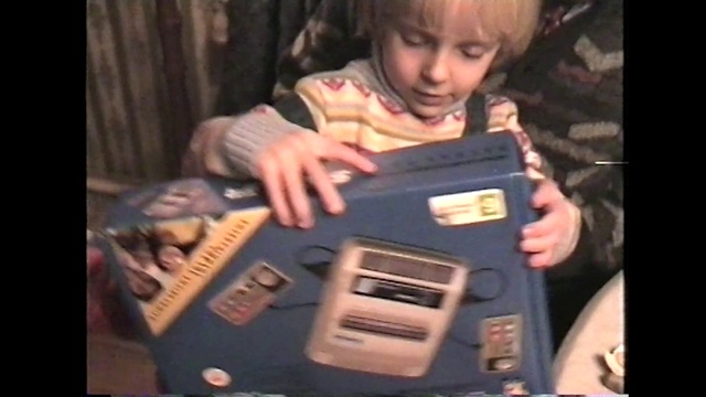 Video Reference: Child, Toddler, Finger, Hand, Gadget, Office equipment, Play