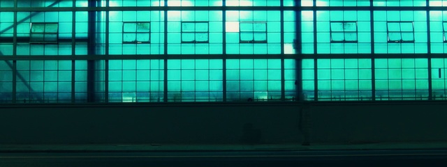 Video Reference: Blue, Green, Turquoise, Teal, Architecture, Line, Glass, Daylighting, Symmetry, Technology