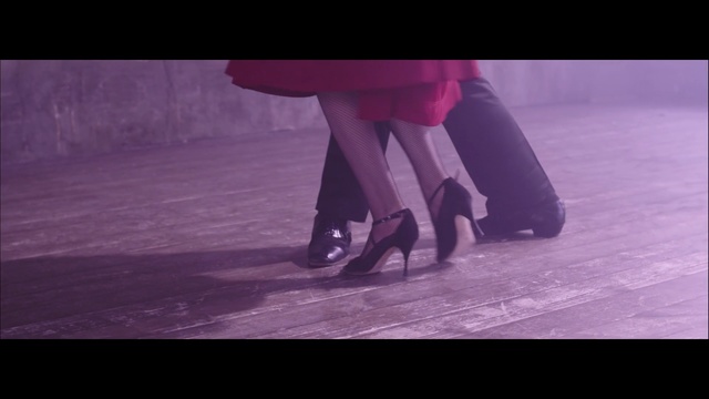 Video Reference: footwear, photograph, purple, shoe, snapshot, violet, photography, leg, tango, performing arts, Person