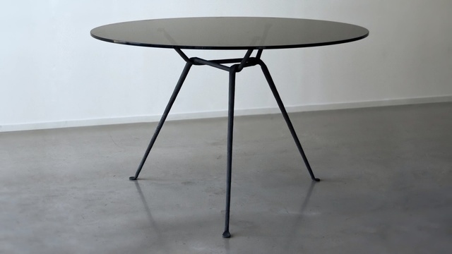 Video Reference: Furniture, Table, Outdoor table, Iron, End table, Coffee table, Floor, Plywood, Metal, Wood