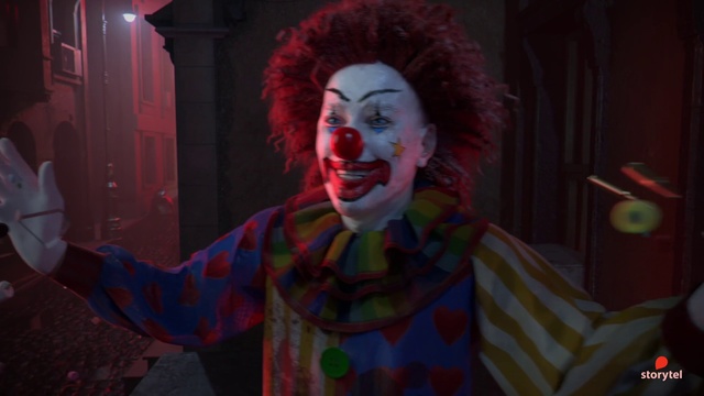 Video Reference: Clown, Entertainment, Performing arts, Nose, Performance, Fun, Screenshot, Fiction, Smile, Performance art