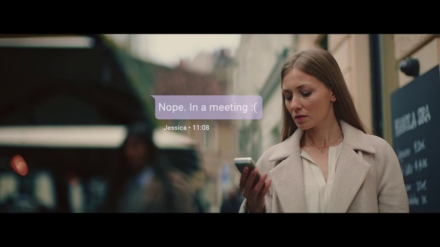 Video Reference: Close-up, Sitting, White-collar worker, Technology, Long hair, Conversation, Gesture, Scene