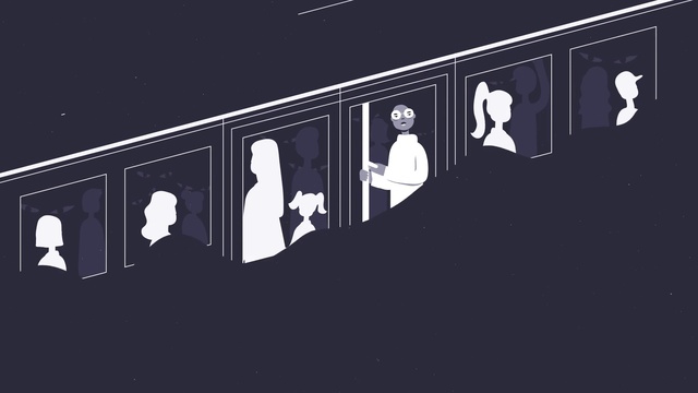 Video Reference: Illustration, Font, Room, Animation, Black-and-white, Graphic design, Art, Person