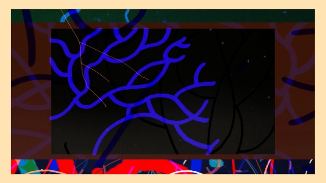 Video Reference: blue, text, art, purple, font, design, graphic design, pattern, modern art, illustration