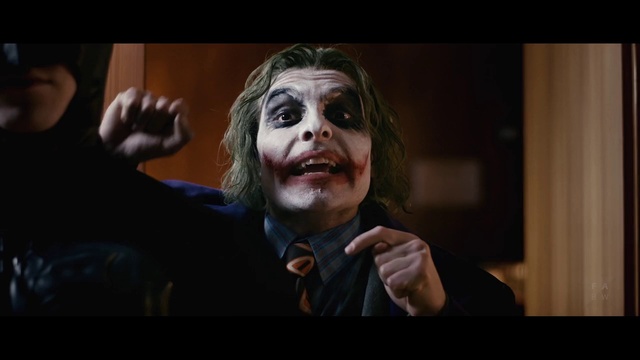 Video Reference: Joker, Head, Supervillain, Fiction, Movie, Fictional character, Human, Mouth, Fun, Smile