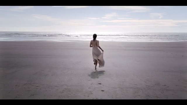 Video Reference: sea, beach, ocean, shore, sky, vacation, horizon, wave, coast, sand, Person
