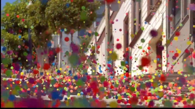 Video Reference: Tree, Art, Plant, Confetti, Party supply, Person