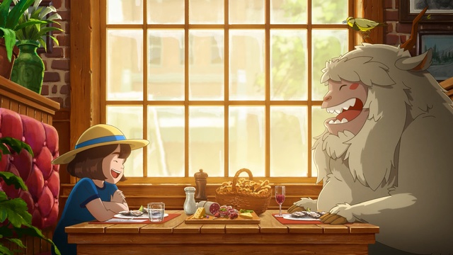 Video Reference: Cartoon, Room, Screenshot, Animation, Window, Illustration, Furniture, Interior design, Table, Adventure game