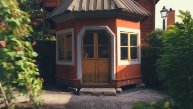 Video Reference: house, shed, property, home, cottage, porch, outdoor structure, siding, log cabin, window