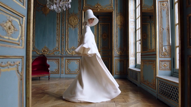 Video Reference: Gown, Wedding dress, Dress, Photograph, Bridal clothing, Clothing, Bride, Bridal accessory, Lady, Room