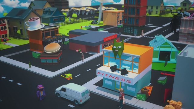 Video Reference: Games, Animation, Architecture, Neighbourhood, Illustration, Urban design, House, Residential area, Toy, City