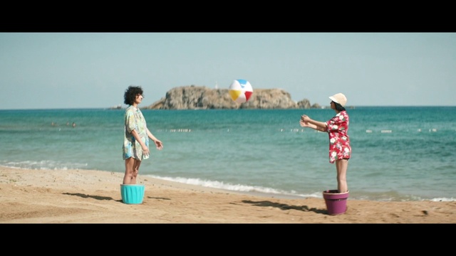 Video Reference: People on beach, Photograph, Vacation, Fun, Beach, Water, Summer, Shore, Coast, Sea