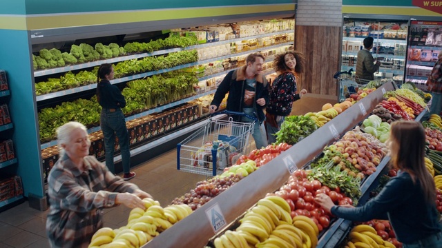 Video Reference: Food, Plant, Selling, Natural foods, Fruit, Whole food, Retail, Market, Greengrocer, Public space