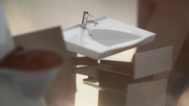 Video Reference: Sink, Bathroom sink, Bathroom, Plumbing fixture, Room, Ceramic, Tap, Material property, Bidet, Plumbing