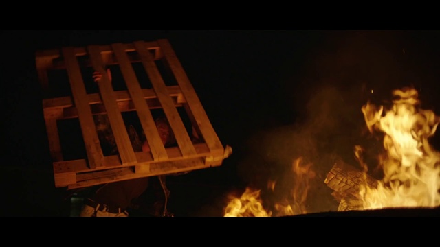 Video Reference: Window, Sky, Building, Pollution, Gas, Heat, Fire, Event, Wood, Flame