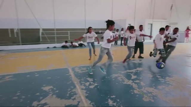 Video Reference: Fun, Team sport, Sports, Floor, Leisure, Flooring, Competition event, Futsal, Sport venue