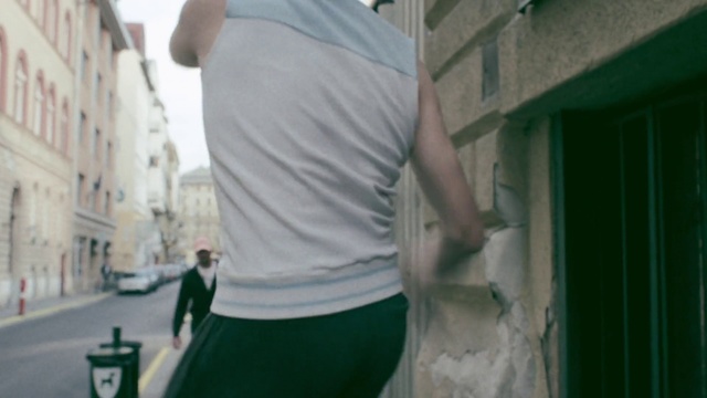 Video Reference: White, Green, Photograph, Shoulder, Standing, Arm, Snapshot, Jeans, Joint, T-shirt