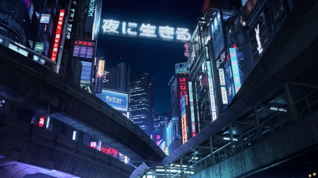 Video Reference: metropolitan area, metropolis, mode of transport, night, urban area, city, cityscape, architecture, darkness, skyscraper