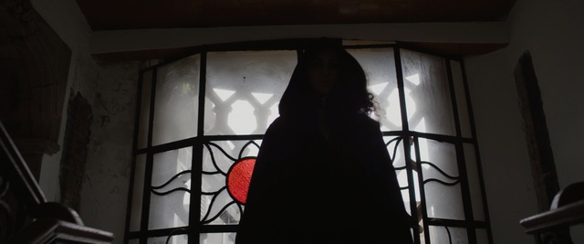 Video Reference: darkness, window, glass, interior design, Person