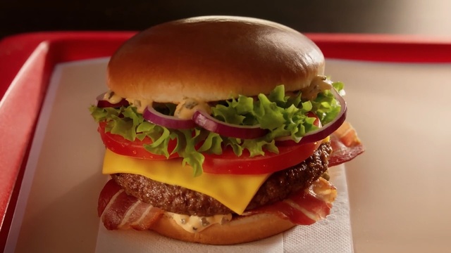 Video Reference: Dish, Food, Hamburger, Fast food, Junk food, Cheeseburger, Buffalo burger, Cuisine, Veggie burger, Burger king premium burgers