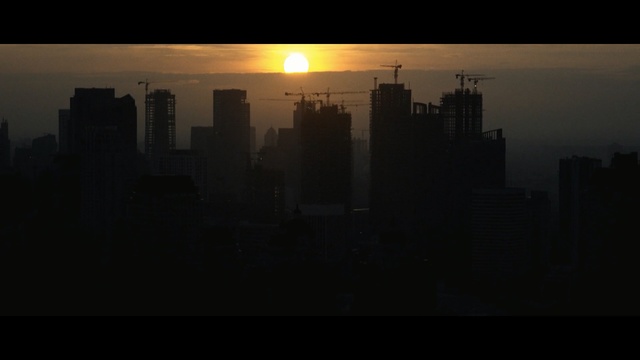 Video Reference: skyline, metropolis, sky, atmosphere, cityscape, skyscraper, city, dawn, night, sunrise, Person
