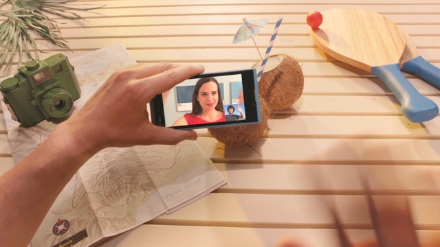 Video Reference: wood, finger, product, flooring, table, Person