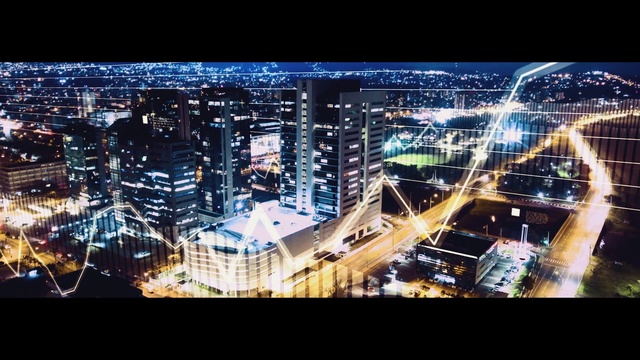 Video Reference: Cityscape, Metropolitan area, City, Urban area, Metropolis, Sky, Night, Human settlement, Downtown, Landmark