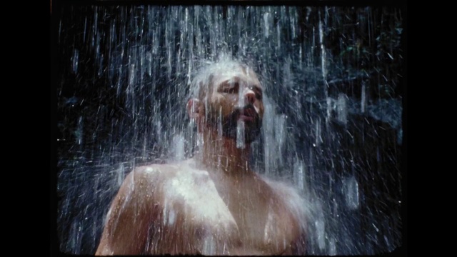 Video Reference: Water, Window, Jaw, Beard, Flash photography, Bathing, Fountain, Facial hair, Font, Darkness
