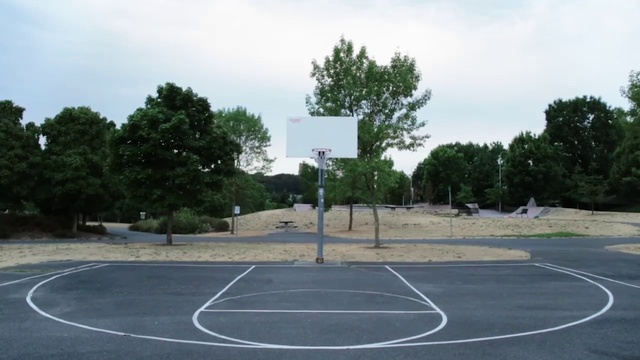 Video Reference: Basketball court, Sport venue, Asphalt, Basketball, Road, Team sport