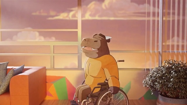 Video Reference: Cartoon, Vehicle, Fawn, Recreation, Animation, Bicycle, Illustration