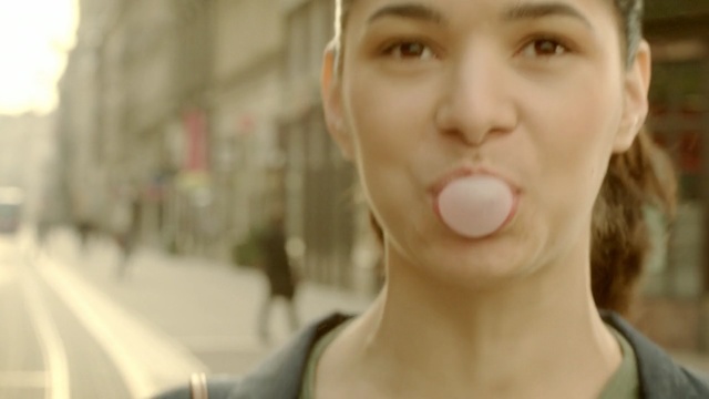 Video Reference: lip, nose, cheek, chin, mouth, blond, neck, girl, brown hair, eyelash