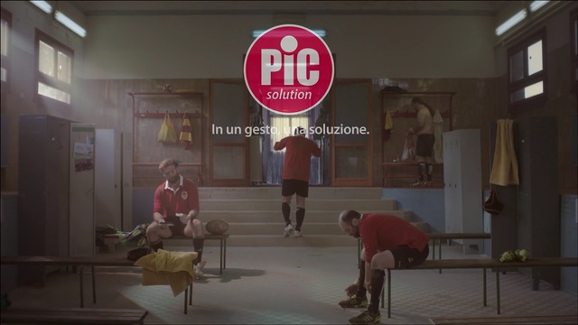 Video Reference: changing room, man, men, sport, football, title, Person