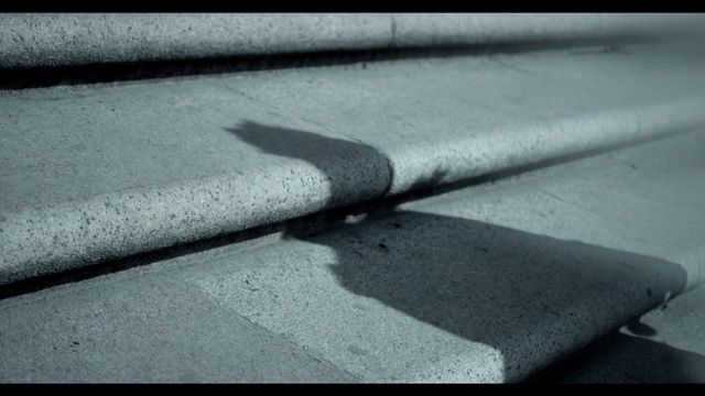 Video Reference: Asphalt, Black, Roof, Road surface, Line, Monochrome photography, Black-and-white, Infrastructure, Road, Shadow