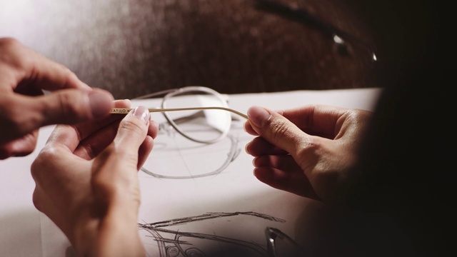 Video Reference: Eyewear, Glasses, Hand, Finger, Vision care, Drawing, Thumb, Ear