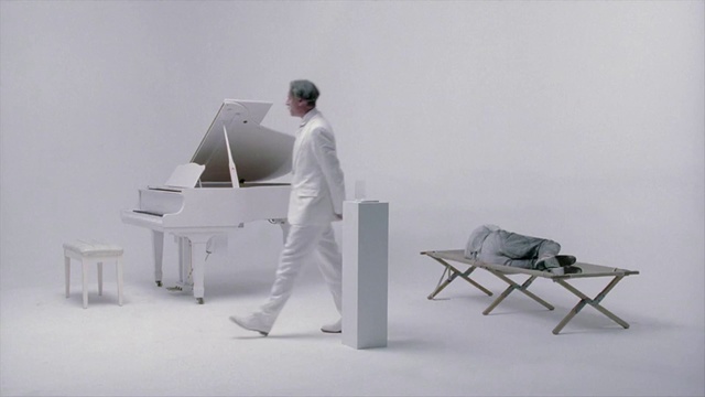 Video Reference: White, Furniture, Table, Folding chair, Stool, Standing, Design, Sitting, Chair, Desk