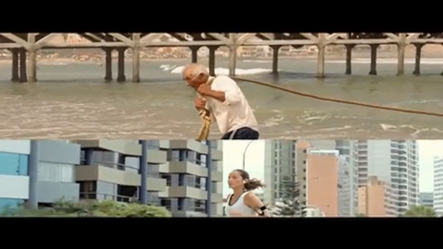 Video Reference: mammal, vertebrate, mode of transport, water, leisure, recreation, human, muscle, vacation, girl, Person